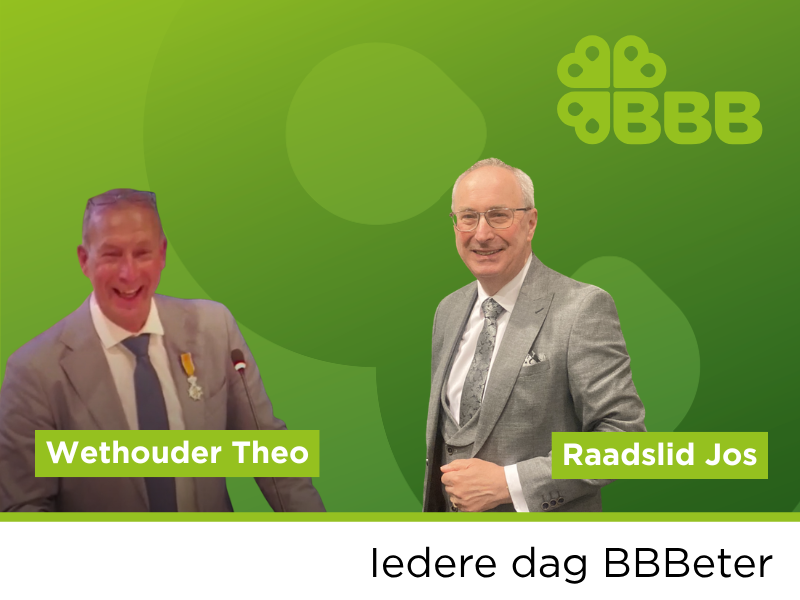 Theo Bos is door de burgemeester van Barneveld beëdigd als wethouder en kreeg de koninklijke onderscheiding Lid in de Orde van Oranje-Nassau opgespeld. Jos Lugten is beëdigd als raadslid in Barneveld.