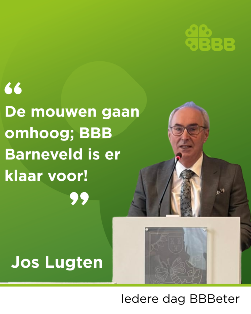 Fractievoorzitter Jos Lugten van BBB Barneveld heeft zijn eerste speech (maidenspeech) gehouden tijdens de raadsvergadering.
